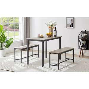 Outdoor Modern Dining <strong>Table</strong> And 4 Chair Glass <strong>Set</strong>, <strong>Table</strong> And Chair For Dining Room - Product Image 3