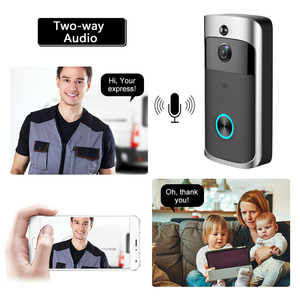 Timbre inteligente con cámara, Wifi, llamada inalámbrica, timbre de intercomunicación para apartamentos, timbre de puerta, teléfono, cámaras de seguridad para el hogar - Product Image 2