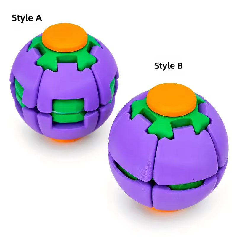 Balle rotative anti-stress violette - A