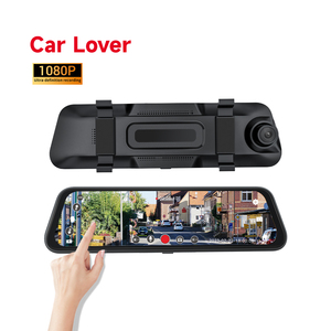 流行车型Carlover N3 10英寸触摸屏汽车DVR仪表盘凸轮双镜头后视镜视频行车记录仪 - Product Image 4