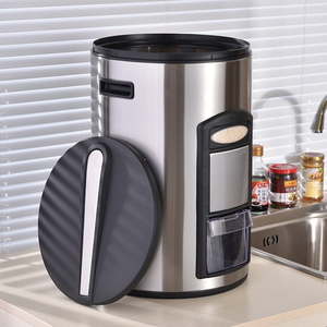 Contenedor de almacenamiento de granos de cereales de gran capacidad a granel, dispensador de arroz hermético para despensa, contenedor de alimentos para llevar, cartón multifunción - Product Image 6
