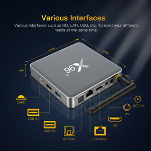 Quad Core y Dual Core Alto rendimiento S922X X96 X9 Android 9 LPDDR4 Smart Ott Box con BT HDR 10 + Servicios OEM y ODM TV Box - Product Image 5