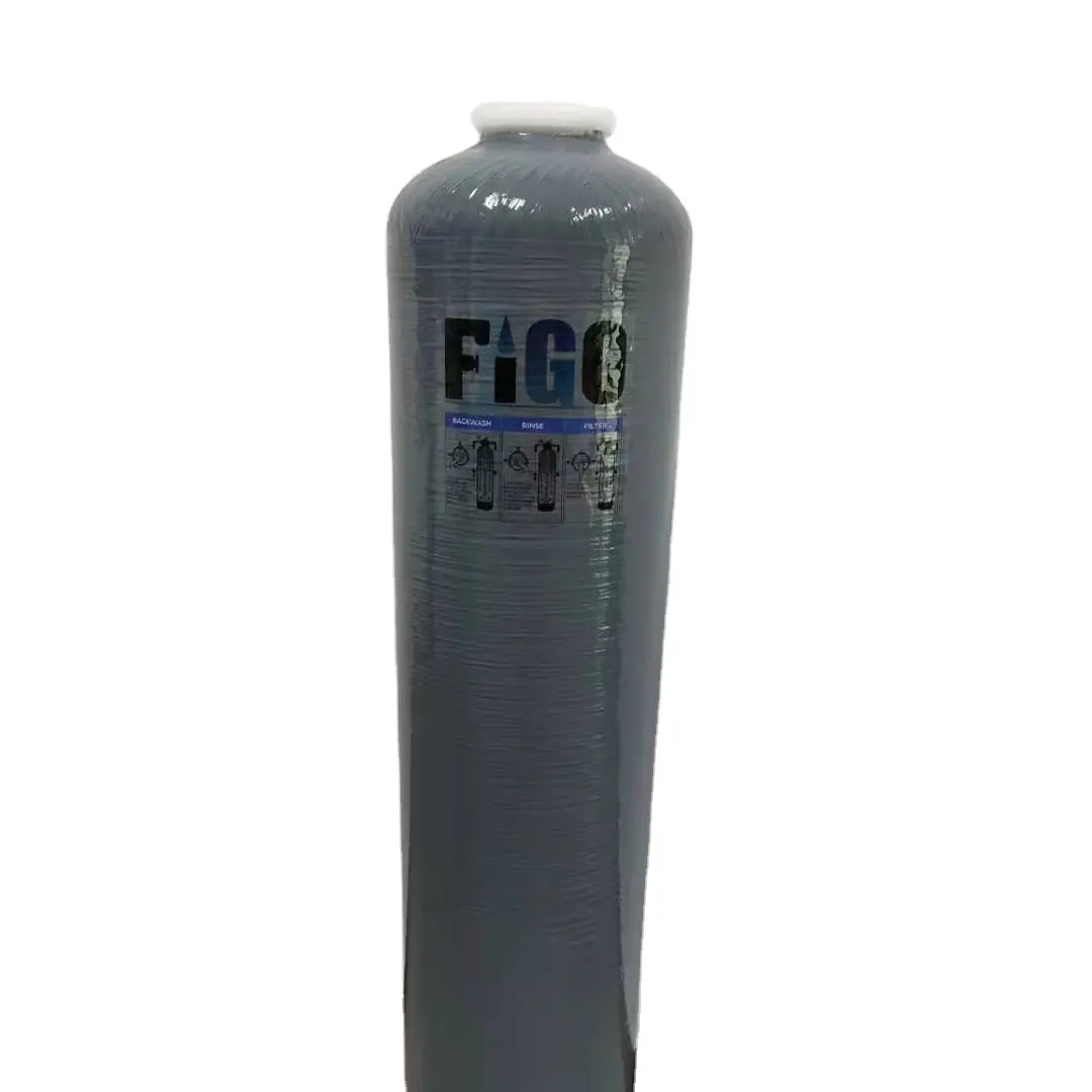 Precio de fábrica 1054 FRP tanque de presión de 100 Psi presión ablandador de agua FRP tanque de filtro de arena y resina tanque