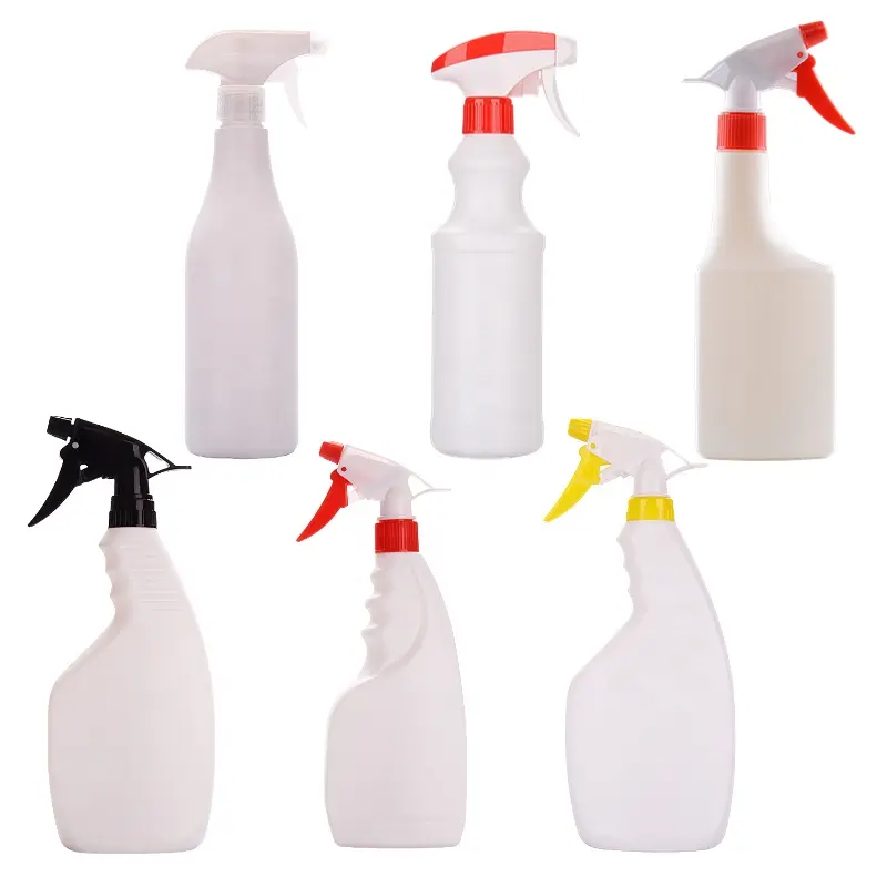 Empty Spray Cleaning Liquid Detergent Bottle Plastic 300ml 500ml 1000ml 32 oz Bottles With Mist Trigger Sprayer Pump Leak-proof