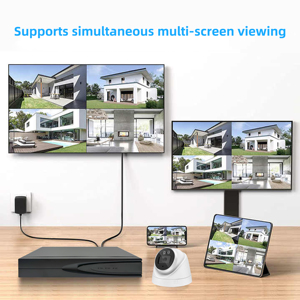 POE NVR KIT IP POE Sistema de vigilancia CCTV Cámara de red Ip Cctv Sistema de cámara de seguridad Kit de sistema de videovigilancia de 8 canales - Product Image 5