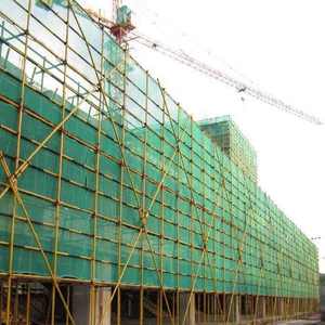 High Quality HDPE+UV Stabilized Green <strong>Round</strong> Wire Shade <strong>Net</strong> for Scaffold Construction Custom Cutting Processed - Product Image 1