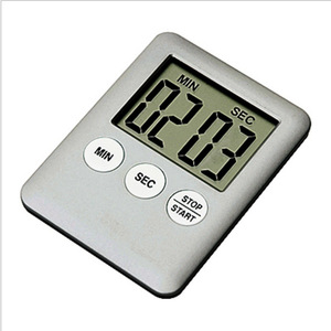 1 pz 9 colori Super sottile schermo digitale LCD Timer da cucina quadrato cottura conto alla rovescia sveglia magnete orologio - Product Image 3