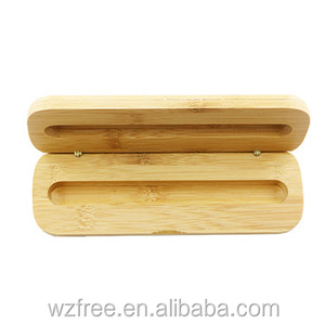 Zarif tek dolma kalem bambu saklama kutusu el yapımı ahşap hediye kutusu kalem/kalem ambalaj kazınmış ekran/zanaat - Product Image 3