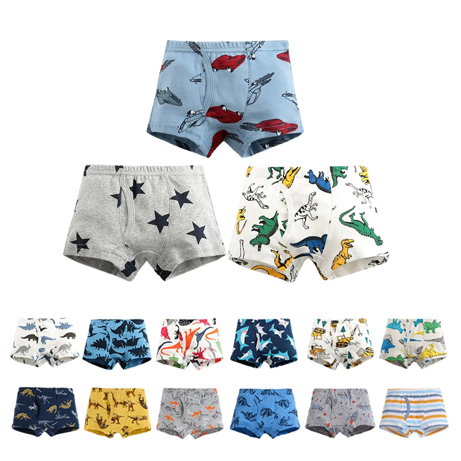 Wholesale/ODM/OEM 100%cotton Boys Underwear Panties Briefs