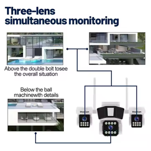 12MP 3 Lens 4MP CCTV O-KAM Pro Home APP Tela de três lentes <span class=keywords><strong>Multi</strong></span> Visualização CCTV WIFI Wireless Home Security PTZ <span class=keywords><strong>Camera</strong></span>
