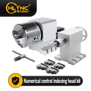 K12-130 <strong>CNC</strong> 4 Axis <strong>Rotary</strong> 130mm 4 Jaws Chuck 1:10 <strong>Rotary</strong> Axis 4th Axis Chuck Tailstock for <strong>CNC</strong> <strong>Router</strong> Milling Machine - Product Image 2