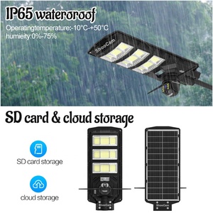 2 In 1 güneş sokak işık 4g kamera 3mp düşük güç Ptz su geçirmez iki yönlü interkom 24w 18ah pil ile Pir açık güvenlik kamerası - Product Image 4