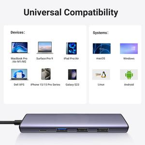<span class=keywords><strong>5</strong></span> ב <span class=keywords><strong>1</strong></span> רכזת usb c עם מעטפת אלומיניום usb 3.0/<span class=keywords><strong>2</strong></span>.0/hdmi 100w תמיכה pd 4k @ 30hz 5gbps שידור