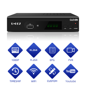 Receptor de satélite COMBO + T2, decodificador de 10 bits, receptor FTA, compatible con canales deportivos, de 10 bits, a través de la DVB-T2 - Product Image 1