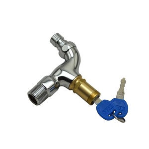 Brushed Alloy with Lock Washing Machine Faucet 4 <strong>Minutes</strong> Quick Open Anti-theft Faucet Tap <strong>Key</strong> Lock Faucet - Product Image 4