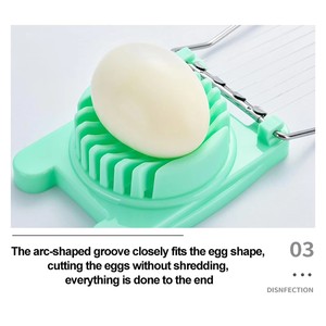 Thân thiện với môi nhà bếp tiện ích đa chức năng trứng cắt thép không gỉ trứng Slicer - Product Image 5