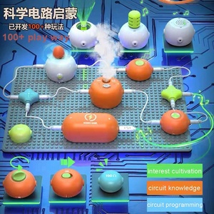 STEM toy circuiti elettronici building blocks assemblaggio di giocattoli puzzle per bambini programmazione fai da te kit di esperimenti scientifici fisici - Product Image 3