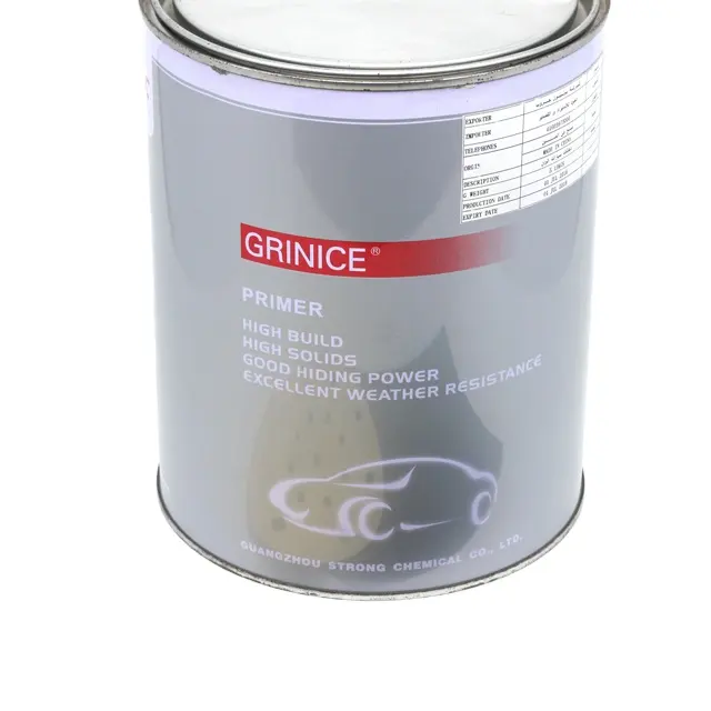 1K Auto Grijze Plastic Primer