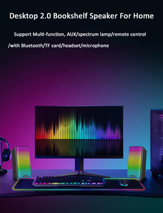 Subwoofer Multimedia de sonido estéreo USB2.0 a la moda, altavoces Bluetooth de luz colorida RGB, de escritorio para ordenador PC, a la moda, a la moda, de escritorio