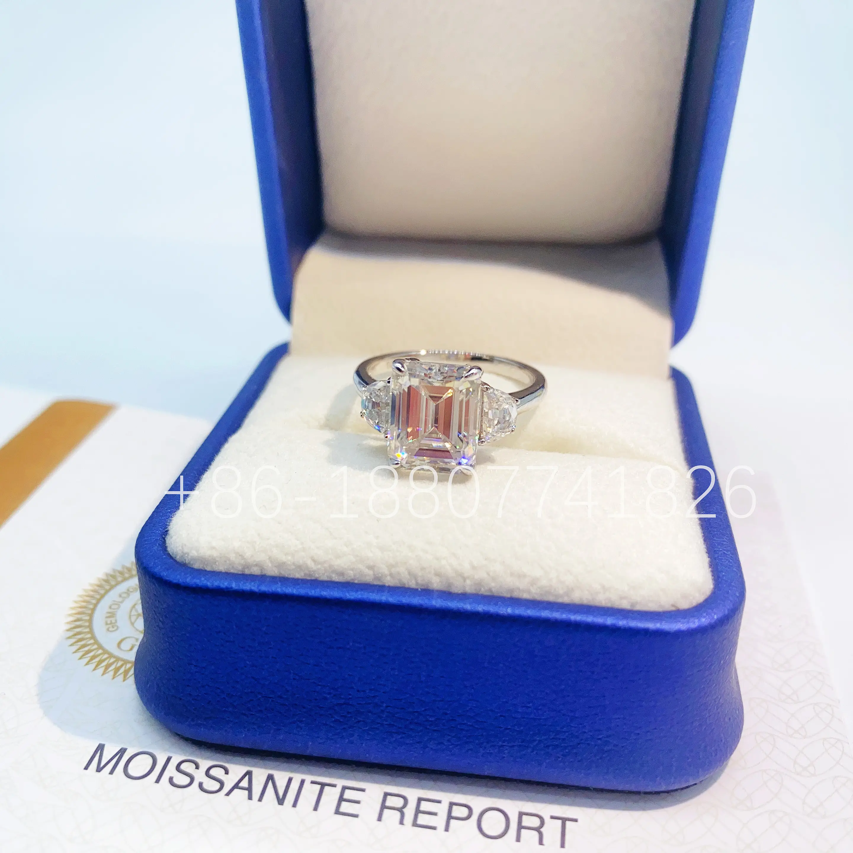 2023 새로운 유행 S925 실버 10K 14K 18K 진짜 솔리드 골드 약혼 반지 Moissanite 골드 약혼 반지