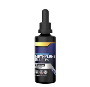 OEM-Etikett Pharmazeut ische USP-Qualität 1% Methylenblau-Flüssigkeits tropfen für Gehirn funktion und kognitive Gesundheit - Product Image 1