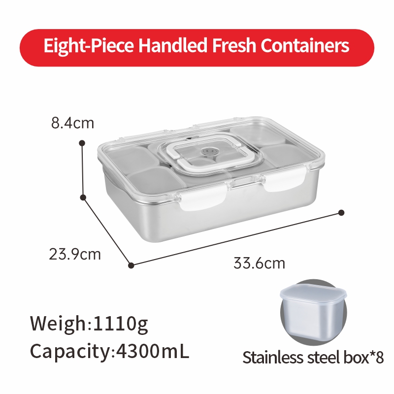 Stainless Steel Box *8 - 4300ml