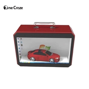 LCD Digital Signage Interaktive 3D Holo graphische Display box Touchscreen Holobox Transparent LCD Elevator Showcase - Product Image 1