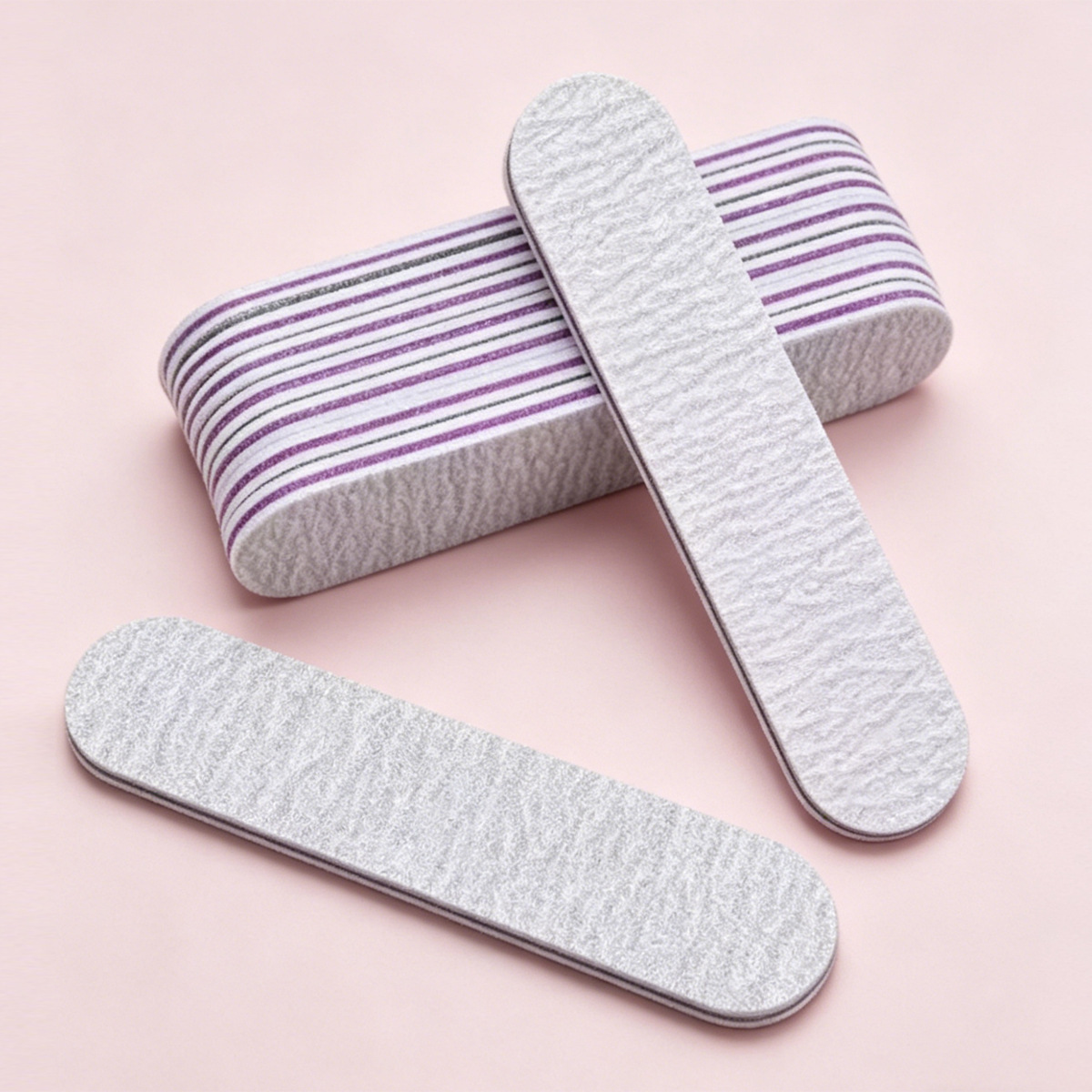 Bande de frottement coeur violet gris 9cm-100/180
