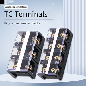 Copper <strong>Terminal</strong> <strong>Block</strong> TC SeriesTerminal <strong>Block</strong> Connector <strong>Customized</strong> 28.00mm Screw <strong>Terminal</strong> <strong>Block</strong> With Cover - Product Image 2