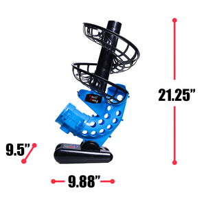 Furlihong 380BH beyzbol yunuslama makinesi, akülü, açı ayarlanabilir, yarasa ve bir düzine eğitim topları ile geliyor - Product Image 3