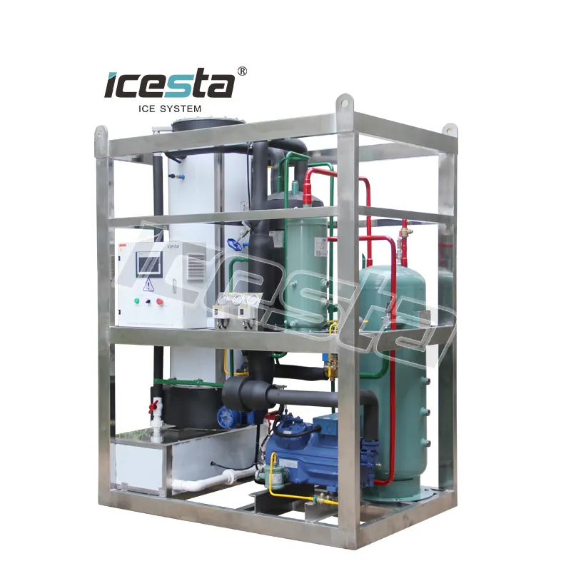 Icesta – machine à tubes de glace haute fiabilité 2t 3t 5t 1 ton pour le commerce de la glace