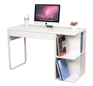 De Madera de 1 escritorio mesa de computadora diseño moderno escritura mesa de estudio Oficina mesa de computadora con 4 niveles estantes - Product Image 3