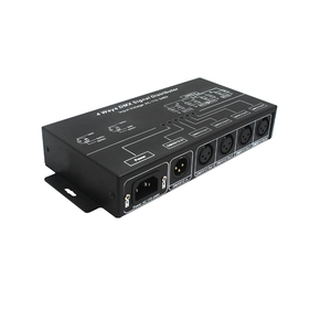 Система светодиодного освещения DMX разветвитель сигнала DMX124 AC100-240V 4CH DMX контроллер DMX rgbw усилитель - Product Image 1