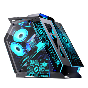 Lovingcool yeni tasarım oyun bilgisayarı kabine PC durumda masaüstü 240 su soğutmalı RGB hayranları ile M-ATX ITX PC şasi bilgisayar kasası - Product Image 1