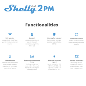 Shelly Plus 2PM <strong>Smart</strong> Home <strong>Automation</strong> SDK Kit Wifi <strong>Smart</strong> Wall Light Switch for Alexa - Product Image 3