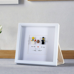 DIY MDF mật độ Board Hollow 3D hình ảnh khung UV in vài LEGO hiển thị khung dày mẫu khung - Product Image 2