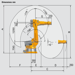 Kuka 6-Achsen-Roboterarm KR 240 R3330 mit kunden spezifischem CNGBS-Roboter greifer als andere Industrie roboter - Product Image 2