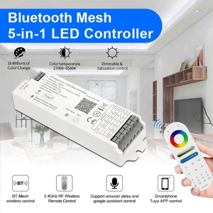DC 12V 24V tira de LED RGB controlador de música BT atenuador inteligente programable para entretenimiento
