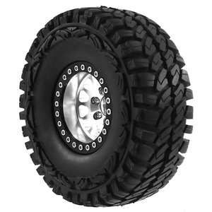 <strong>1.9</strong> Inch 4PCS Reinforced Metal Wheel Rims and <strong>Tires</strong> Set for RC 1/10 SCX10 Crawler Model Car Parts - Product Image 1