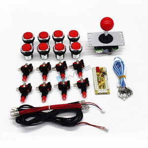 Аркадная игра, набор запчастей «сделай сам» для ПК и Raspberry Pi 1/2/3 с 5-контактным джойстиком Retropie 30 мм и 24 мм, кнопки Sanwa Mame, комплекты запчастей