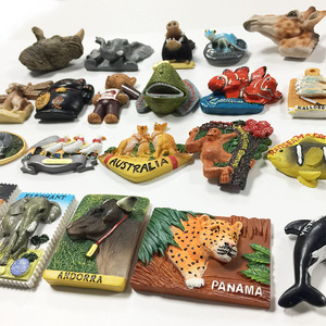 Animal mignon du fabricant mondial 3D peint artisanat décoratif résine matériel forme Style créatif aimants magnétiques pour réfrigérateur - Product Image 3