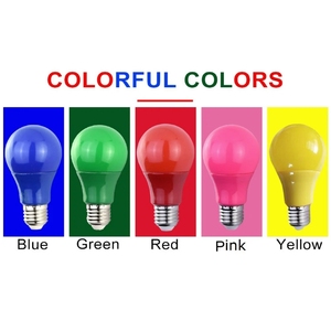 照明ブルーグリーンレッドピンクイエローカラー電球3w5wカラフルLED電球 - Product Image 4