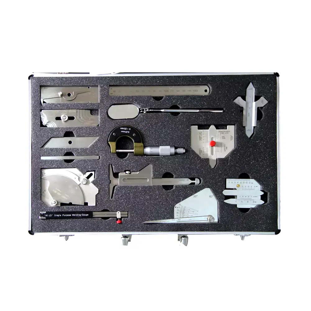 Ndt conjunto de medidores de inspeção, medidor de espessura de preenchimento e inspeção, kit de ferramenta de inspeção e soldagem