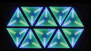 200W Triangle Mini <strong>LED</strong> RGB Golden Retro Stage Matrix Retro Light Disco Retro Stage Light - Product Image 5
