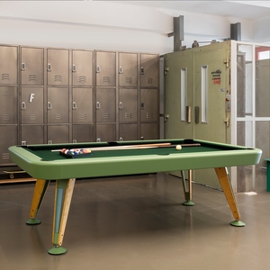 Mesa de billar de fábrica de nuevo diseño de lujo moderno con patas de madera maciza y cojines de pizarra para deportes de piscina - Product Image 2