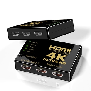 Conmutador HDMI 5 en 1 con 5 puertos, interruptor HDMI, mando a distancia IR con 3D completo y 4K x 2K para HDTV, DVD, STB, PS4, PC, OEM