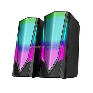 2.0 with Full Screen Dynamic RGB Gaming USB PC Wired <strong>Computer</strong> Speakers for Laptop, Tablet, <strong>Monitor</strong>, TV