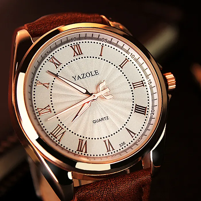 YAZOLE D336品質の日本Movtメンズクォーツ時計ルミナスクラシックメンズ防水腕時計高級カスタム腕時計