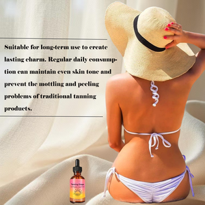 Настраиваемый веганский экстремально интенсивный солнцезащитный крем для загара для светлой кожи спрей для самостоятельного лица без полосок, каплями для загара, масло для загара - Product Image 3