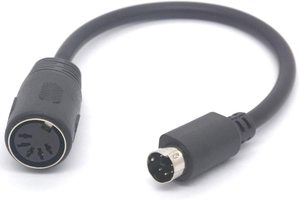 PS/2 a Cable de teclado adaptador-Adaptador de 6 pines Mini Din macho a 5 pines MIDI mujer teclado adaptador - Product Image 3
